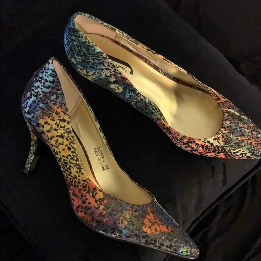 Multi colored J. Renee Pumps Size 10